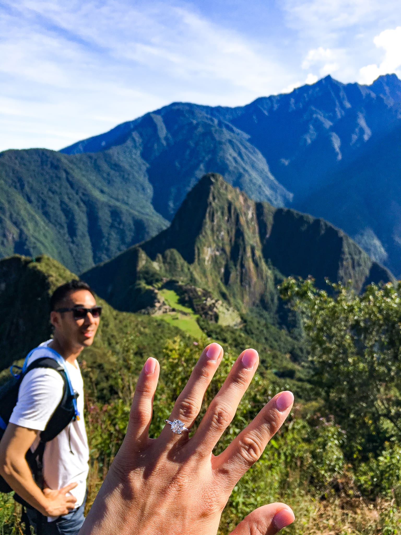 machu picchu marriage proposal ring