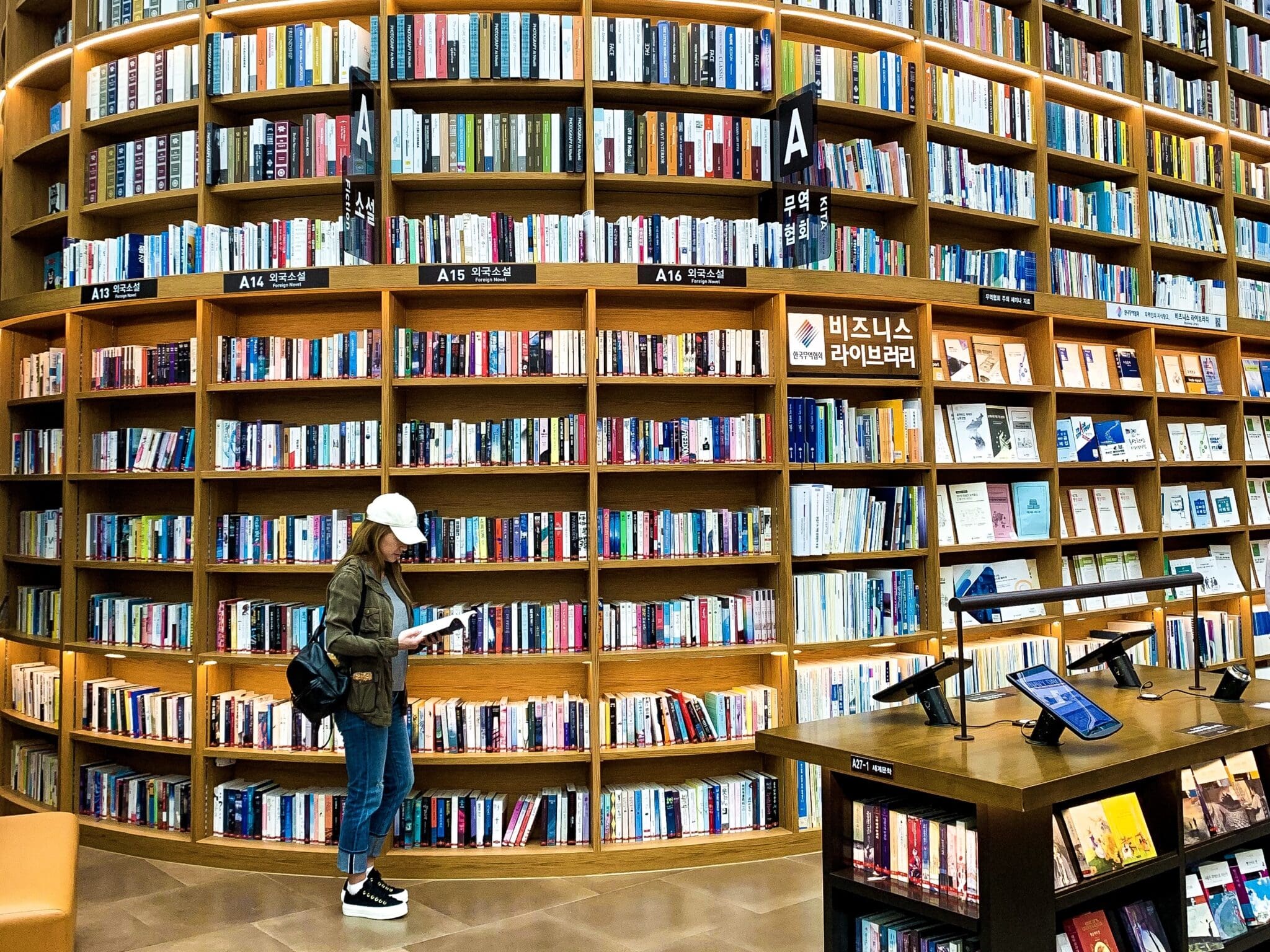 starfield library foreign novels shelf