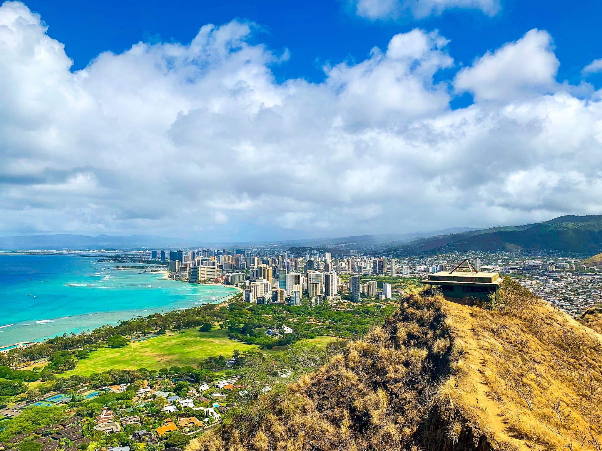 oahu hikes diamond head crater trail pillbox