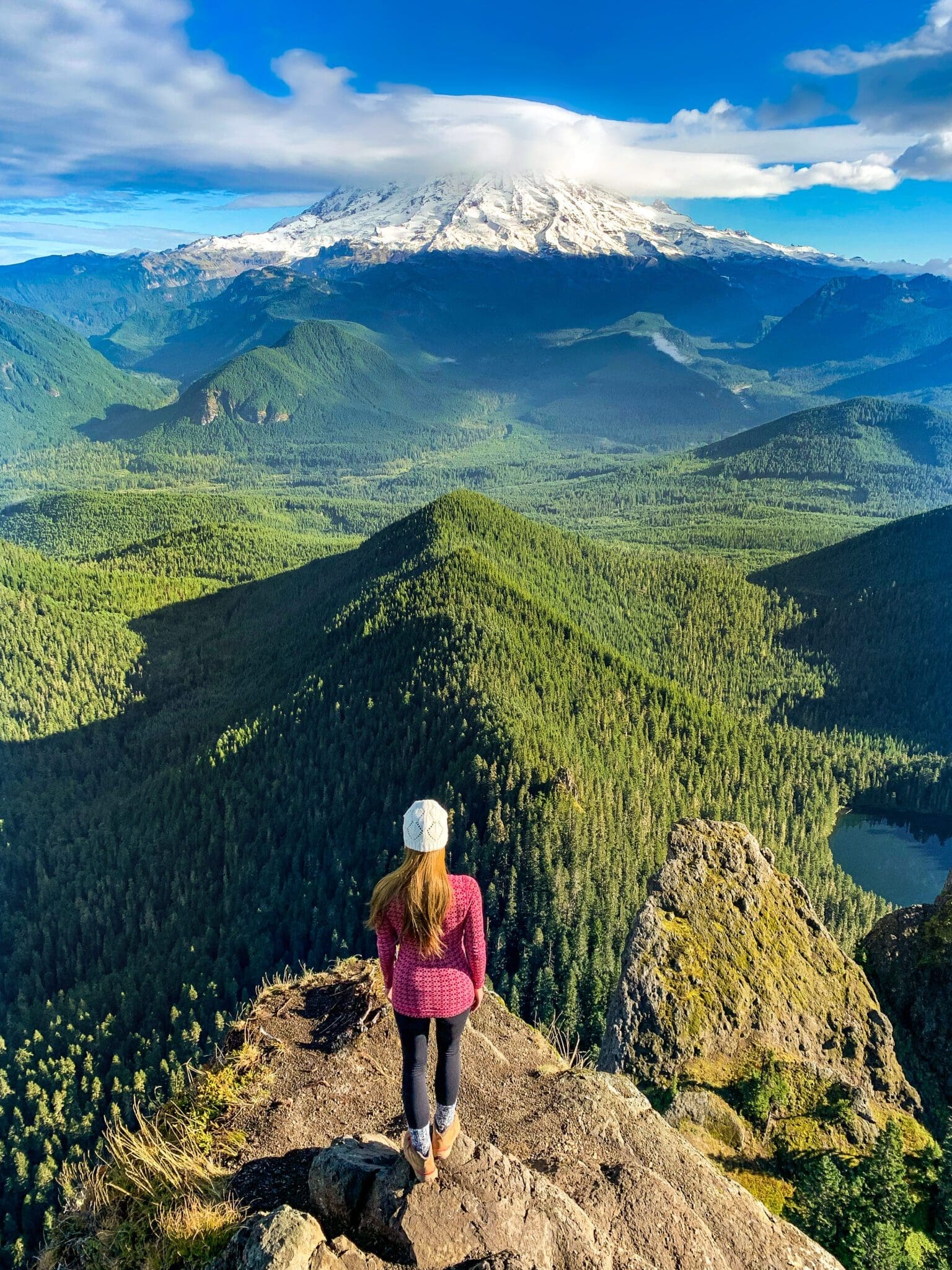 mount rainier at high rock lookout