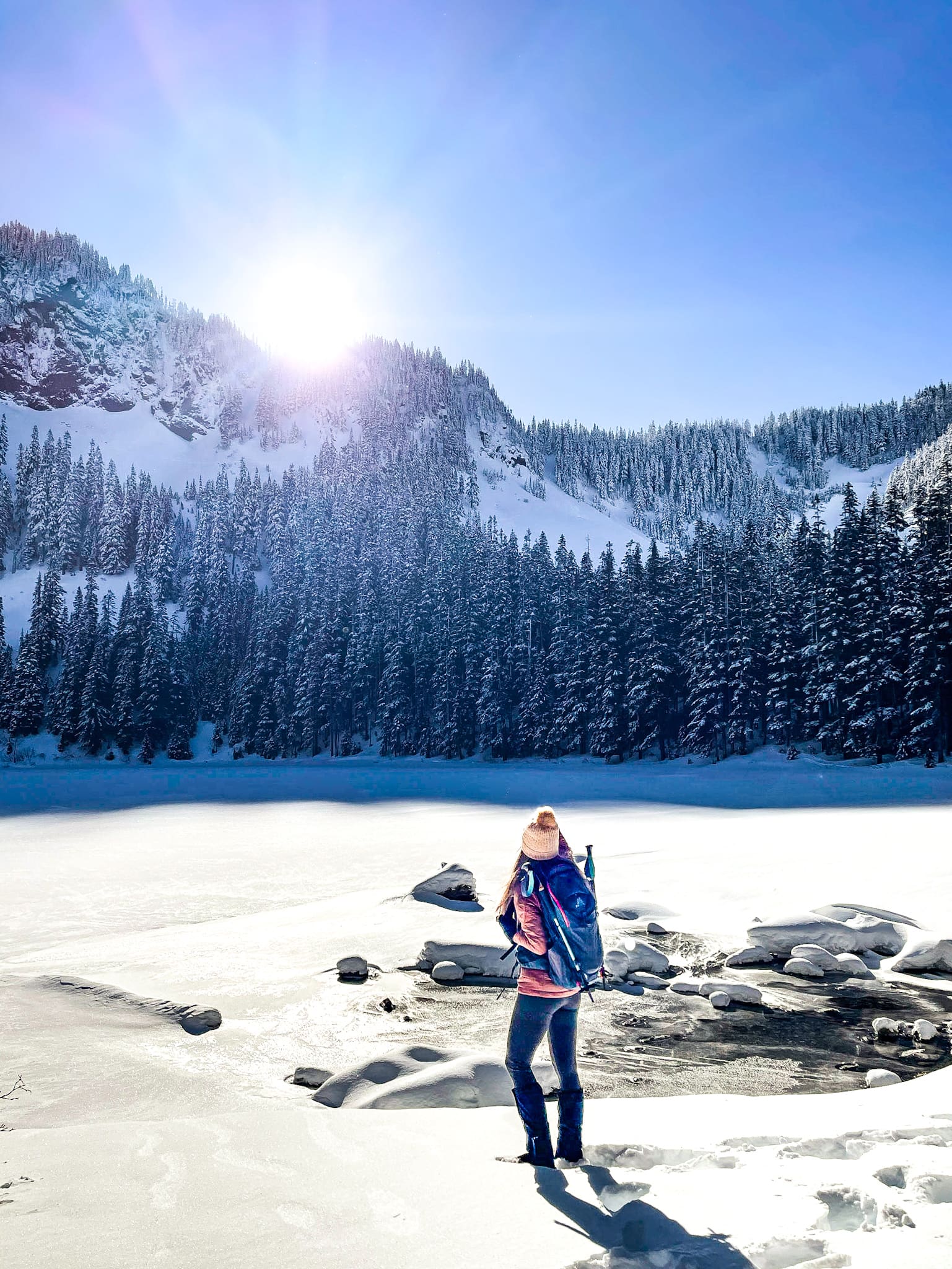 frozen annette lake