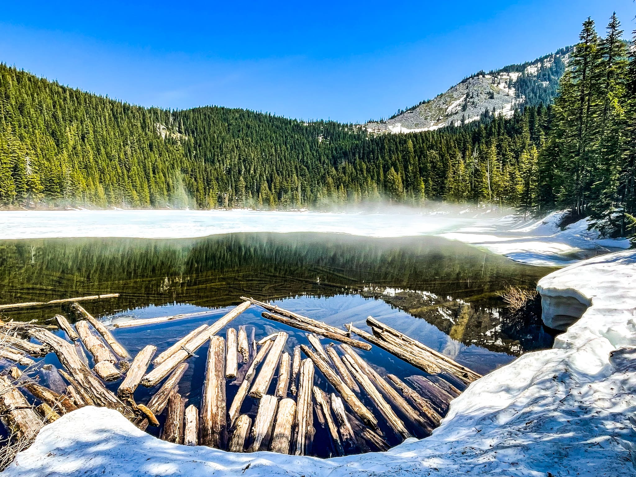 talapus and olallie lakes log jam